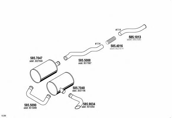  ARTTRUCK481 Exhaust system ARTTRUCK481