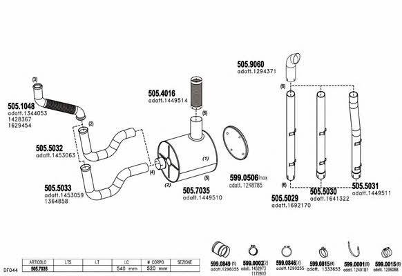 Asso ARTTRUCK531 Exhaust system ARTTRUCK531