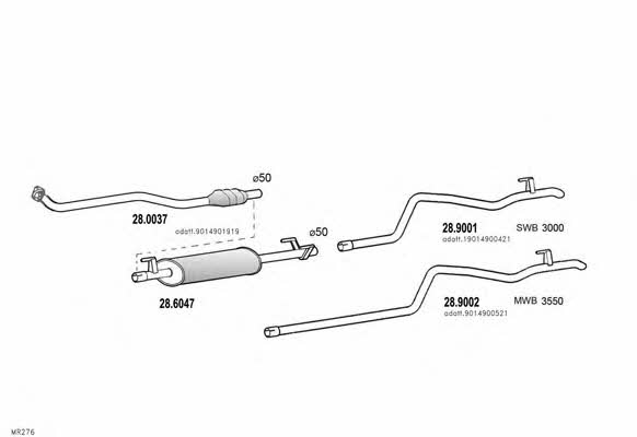  ARTTRUCK583 Exhaust system ARTTRUCK583