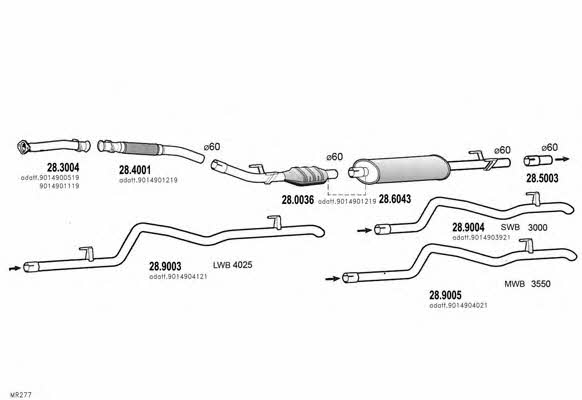  ARTTRUCK584 Exhaust system ARTTRUCK584