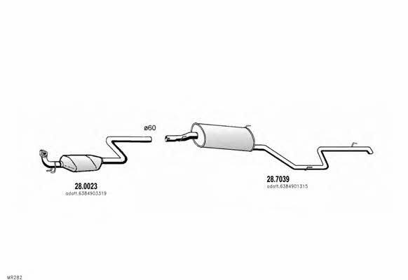  ARTTRUCK589 Exhaust system ARTTRUCK589