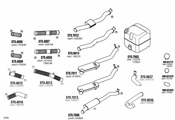  ARTTRUCK656 Exhaust system ARTTRUCK656