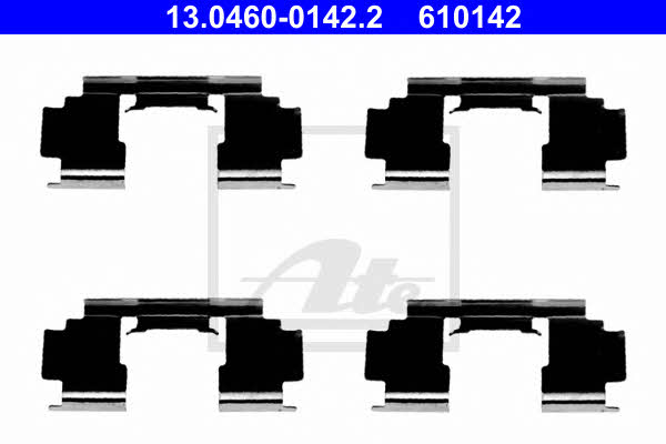 Ate 13.0460-0142.2 Mounting kit brake pads 13046001422