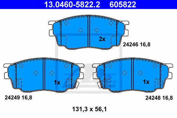 Ate Brake pad set – price 175 PLN