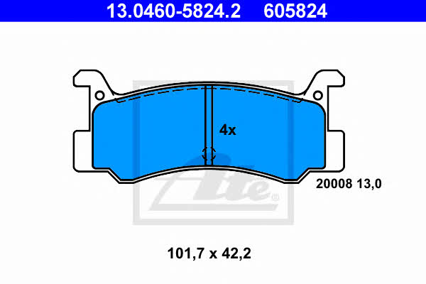 Ate Brake pad set – price [object Object] PLN