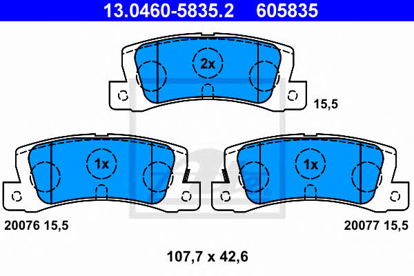 Ate Brake pad set – price [object Object] PLN