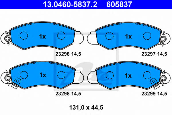 Ate Brake pad set – price [object Object] PLN