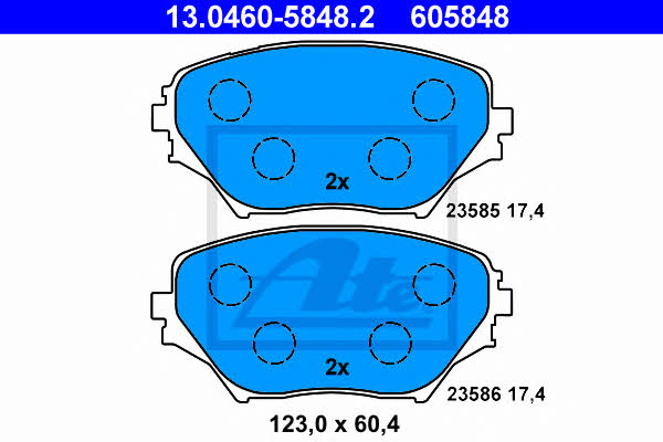 Ate Brake pad set – price 157 PLN