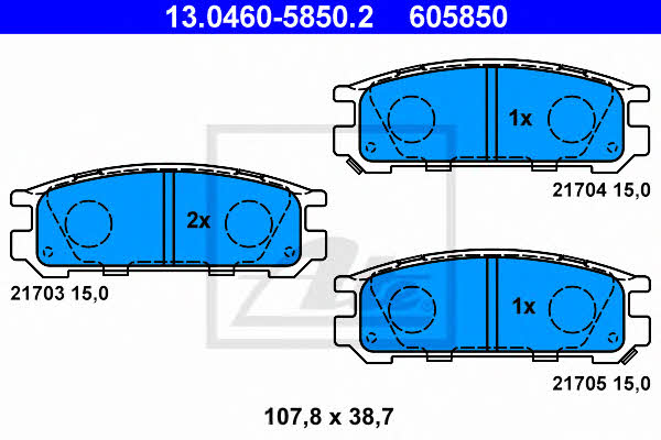 Ate Brake pad set – price [object Object] PLN