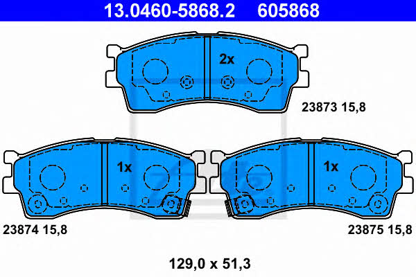 Ate Brake pad set – price [object Object] PLN