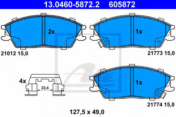 Ate Brake pad set – price 156 PLN