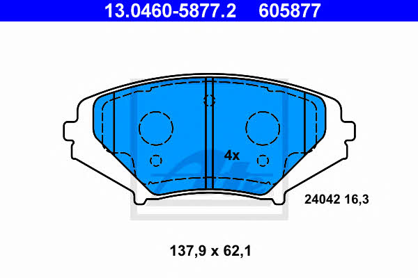 Ate Brake pad set – price [object Object] PLN