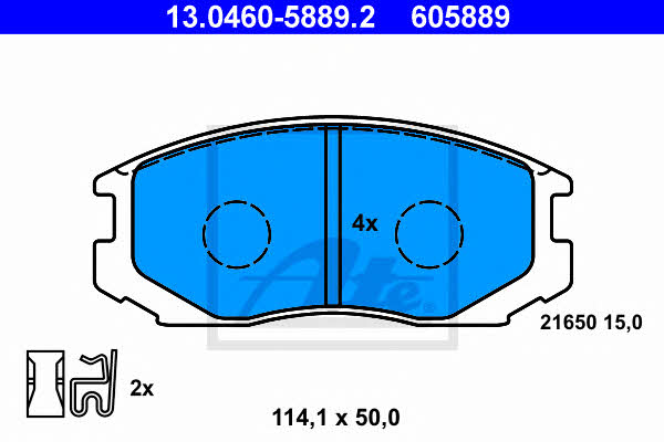 Ate Brake pad set – price [object Object] PLN