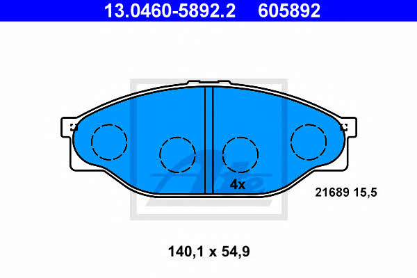 Ate Brake Pad Set, disc brake – price