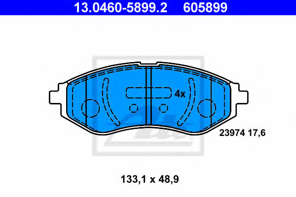 Ate Brake pad set – price 150 PLN