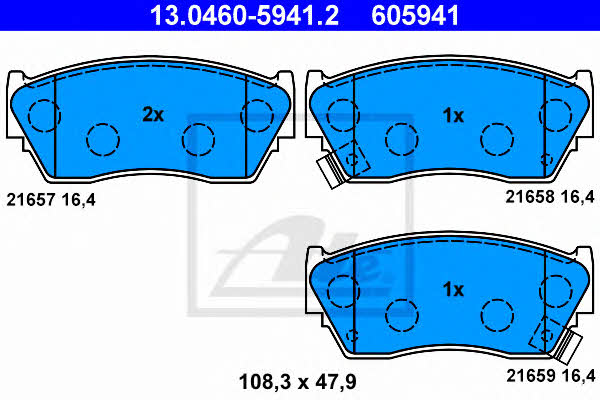 Ate Brake pad set – price [object Object] PLN