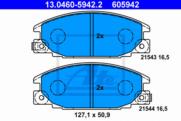 Ate Brake Pad Set, disc brake – price 104 PLN