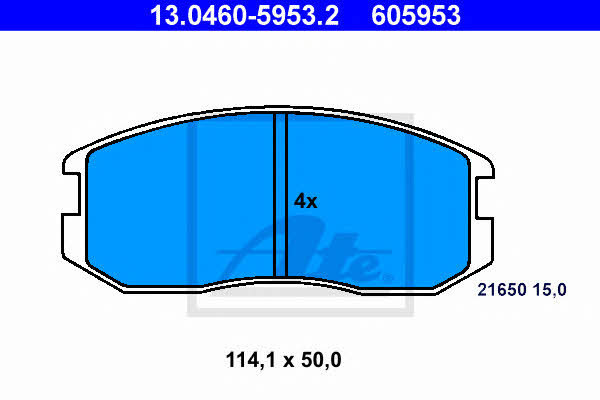 Ate Brake pad set – price [object Object] PLN