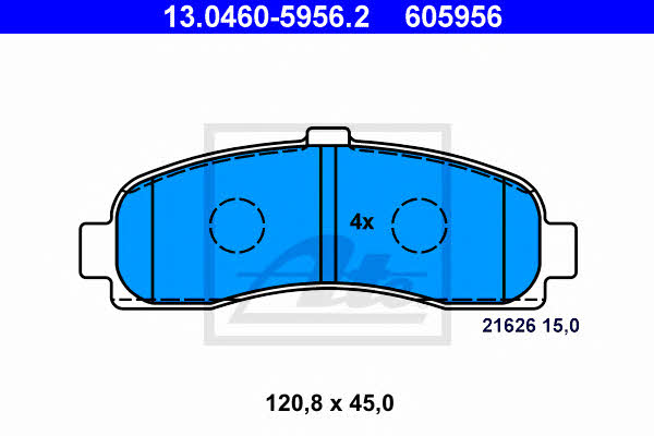 Ate Brake pad set – price 122 PLN