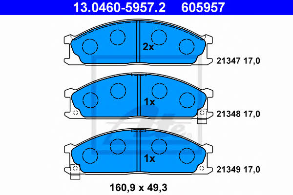 Ate Brake pad set – price [object Object] PLN
