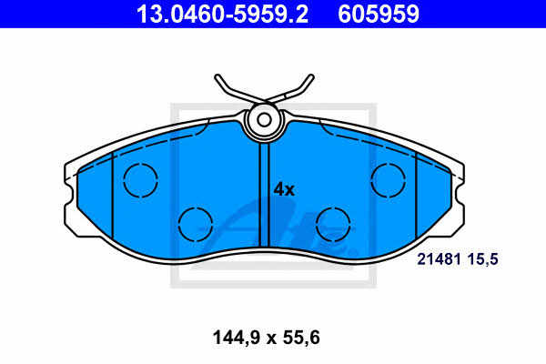 Ate Brake pad set – price 148 PLN