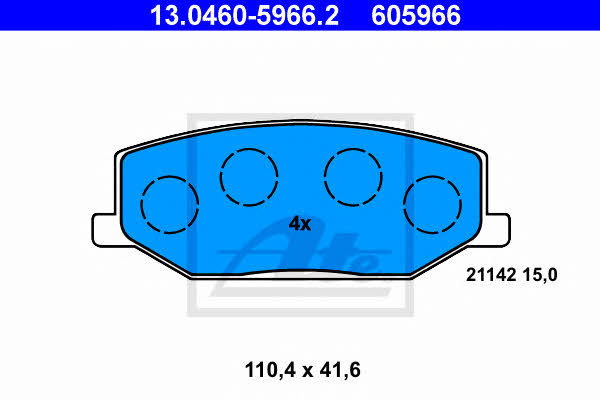 Ate Brake pad set – price 129 PLN