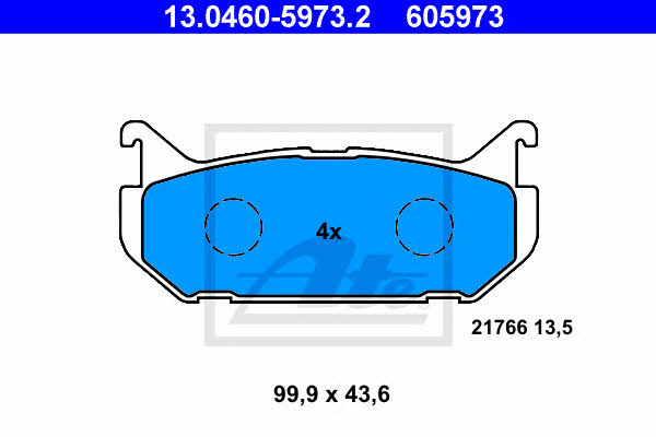 Ate Brake pad set – price [object Object] PLN