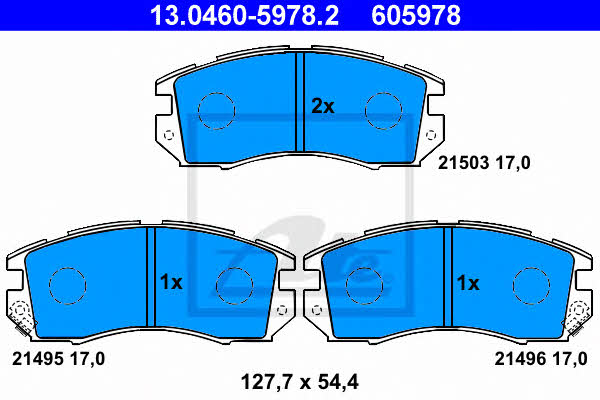 Ate Brake pad set – price 106 PLN