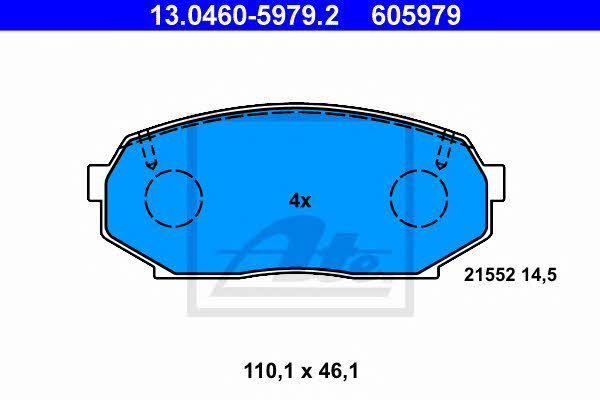 Ate Brake pad set – price [object Object] PLN