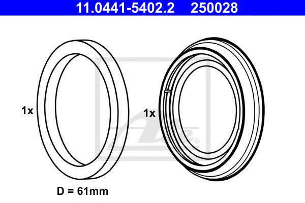 Ate Brake caliper repair kit – price 62 PLN