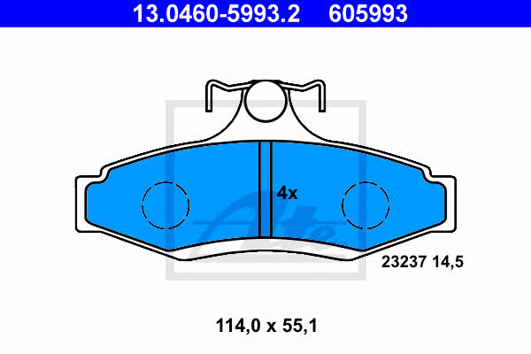 Ate Brake pad set – price [object Object] PLN