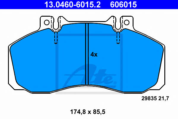 Ate Brake pad set – price 287 PLN