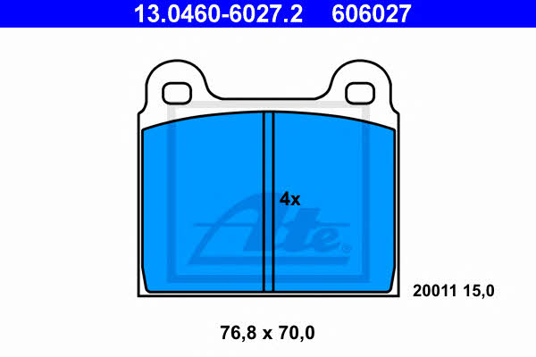 Ate Brake pad set – price 109 PLN