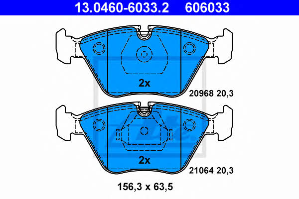 Ate Brake Pad Set, disc brake – price 145 PLN