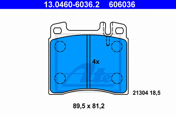 Ate Brake pad set – price 154 PLN
