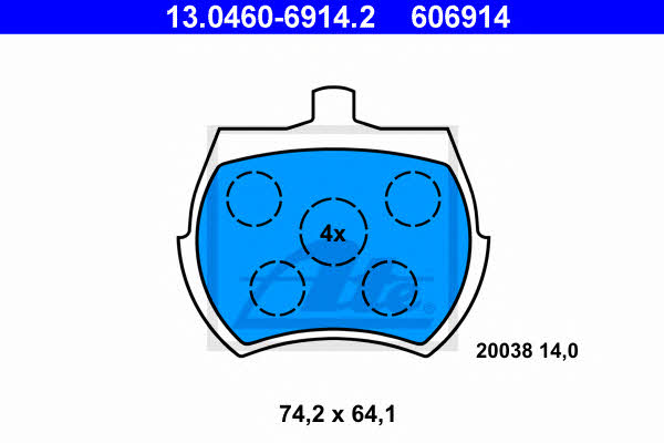 Ate Brake pad set – price [object Object] PLN
