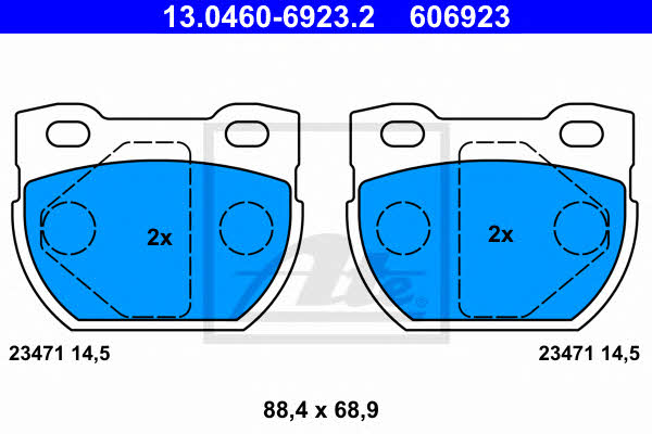 Ate Brake pad set – price 130 PLN