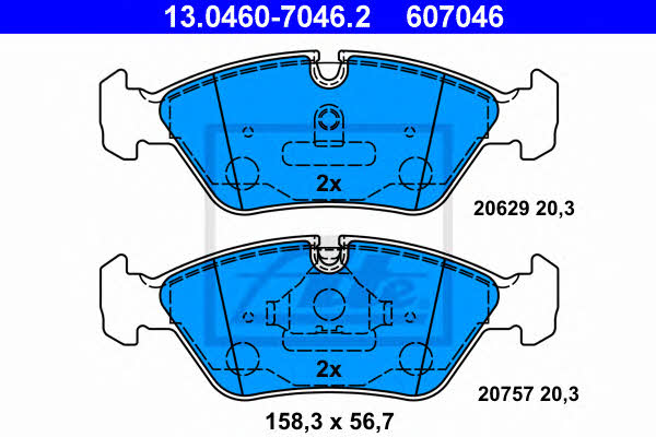 Ate Brake Pad Set, disc brake – price 358 PLN