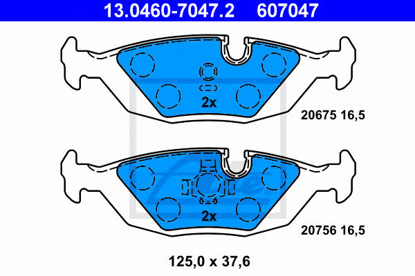 Ate Brake pad set – price 124 PLN