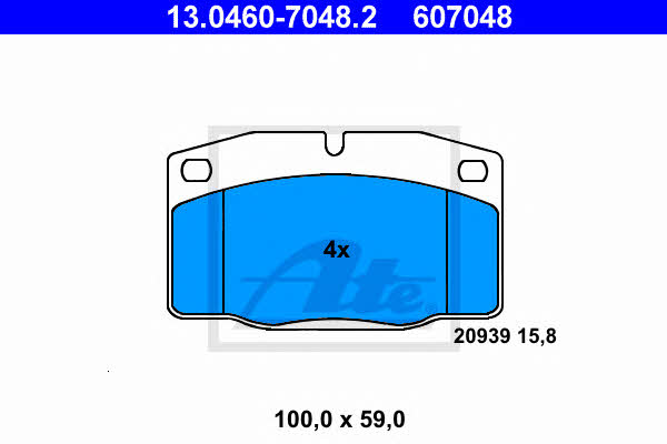 Ate Brake pad set – price 82 PLN