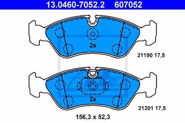 Ate Brake Pad Set, disc brake – price 114 PLN