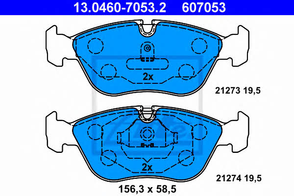 Ate Brake Pad Set, disc brake – price 173 PLN