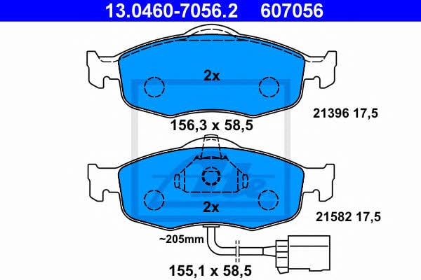 Ate Brake pad set – price [object Object] PLN