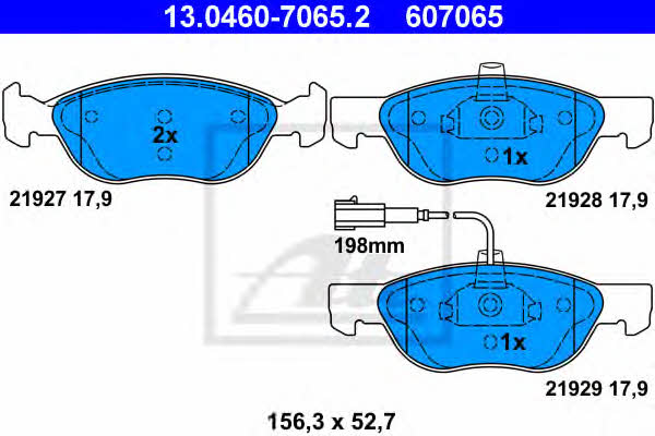 Ate Brake pad set – price 112 PLN