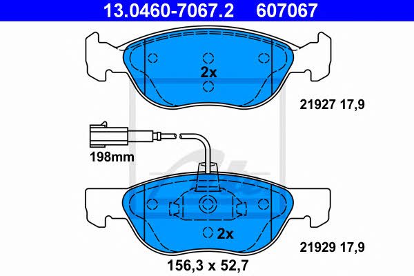 Ate Brake Pad Set, disc brake – price 122 PLN