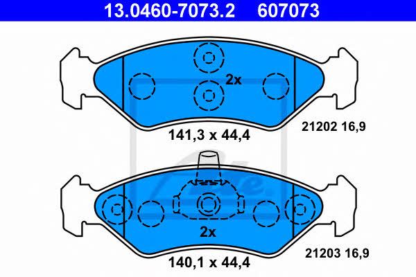 Ate Brake pad set – price 103 PLN