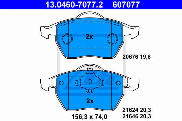 Ate Brake pad set – price 270 PLN