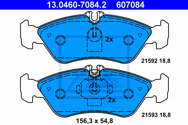 Ate Brake pad set – price 195 PLN