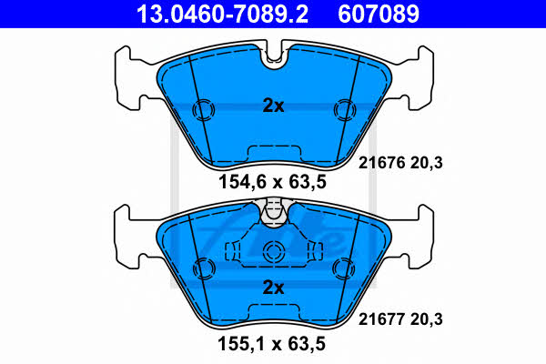 Ate Brake pad set – price 296 PLN