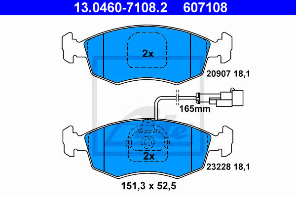 Ate Brake Pad Set, disc brake – price